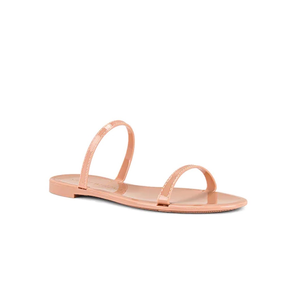 Stuart Weitzman sawyer jelly sandal in poudre. Sz 9
